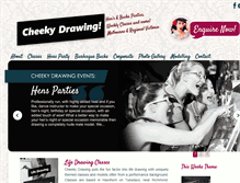 Tablet Screenshot of cheekydrawing.com.au